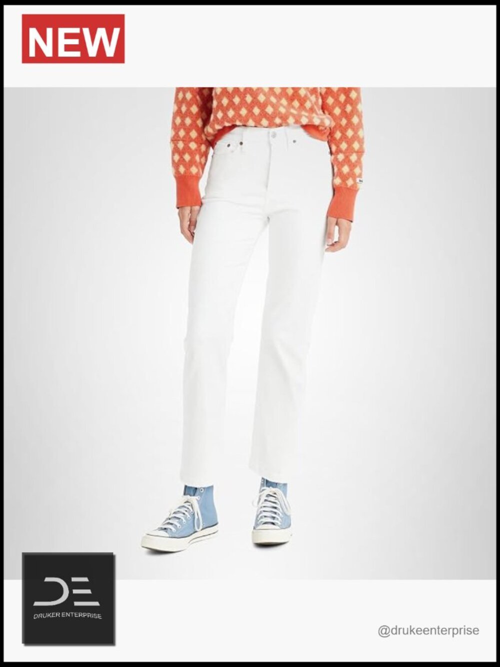 High Rise Straight Leg Jeans with Vintage Wedgie Fit